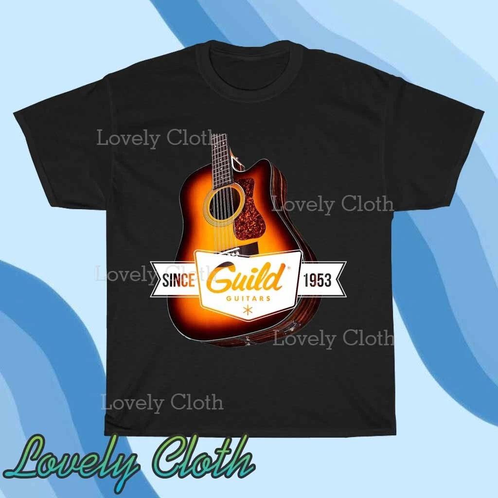 Футболка с логотипом Guild Guitars Смешная Американский размер от S до 5XL Футболка