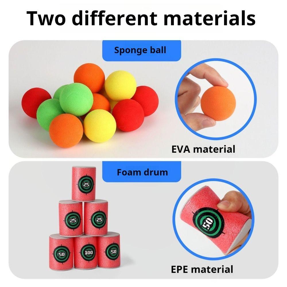 Sponge Ball Throw Sport Toy Parent-child Kids Dartboard Toy Target Sticky Ball  Board Games