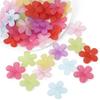 20Pcs Acrylic Beads Matte Solid Five Petal Flower Accessories for DIY Necklace Bracelet Earring Jewelry Making