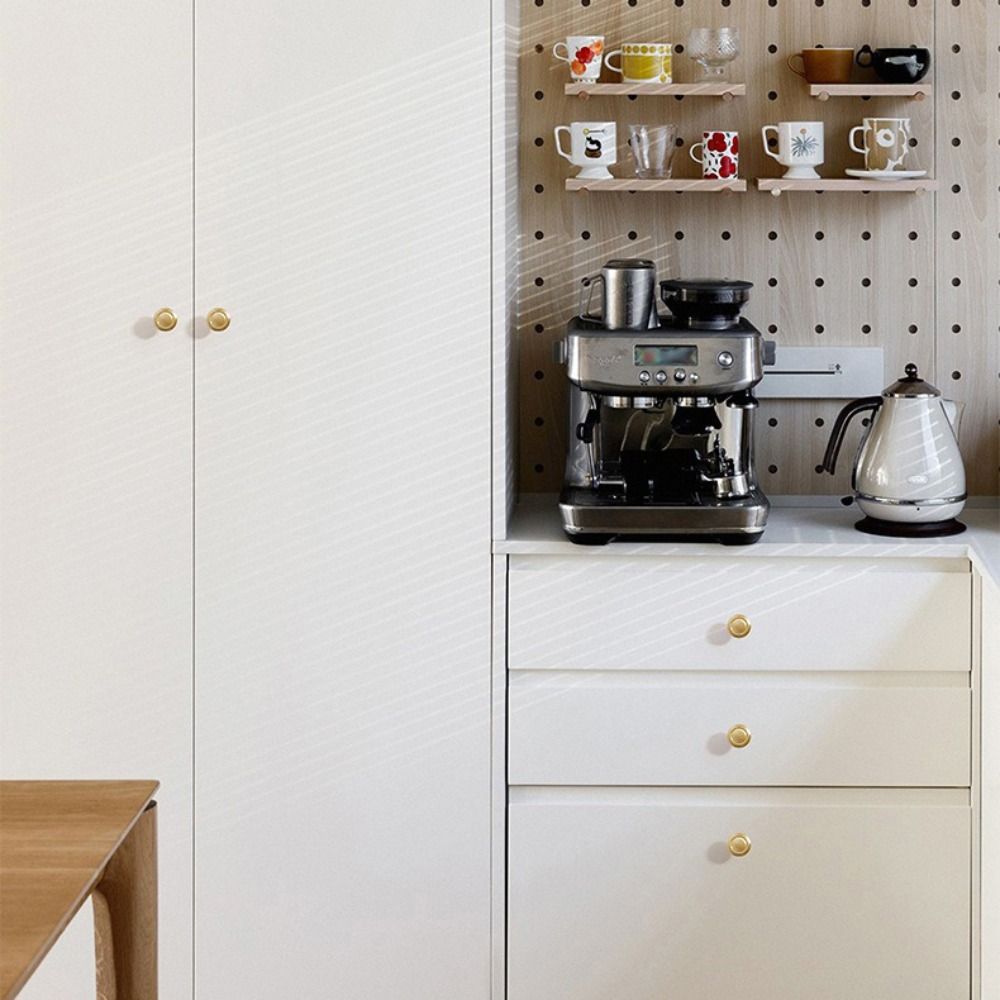 Hardware Brass Cabinet Door Handle Bright Gold Anti Fingerprint Drawer Handle French Cabinet Hardware Kitchen Cabinet