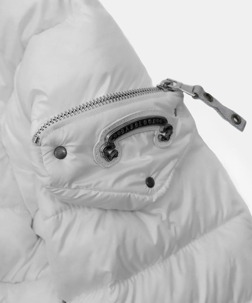 Badblood Viper 31-1 Lightweight Hooded Puffer - White