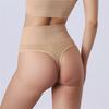 Women Underpants High Waist Solid Color Slimming Thread Butt-lifted Good Breathability Elastic Quick-drying Sport Casual Briefs Female Panties
