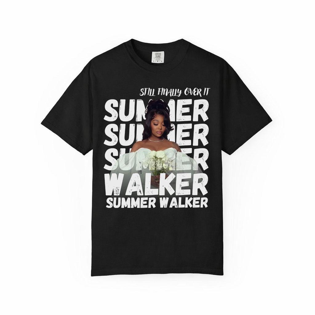 Летний тур Summer Walker 2026 Наконец-то все позади Дизайн PNG Ретро Мужская Женская Y2k Хлопковая Футболка Концертная Оверсайз Одежда