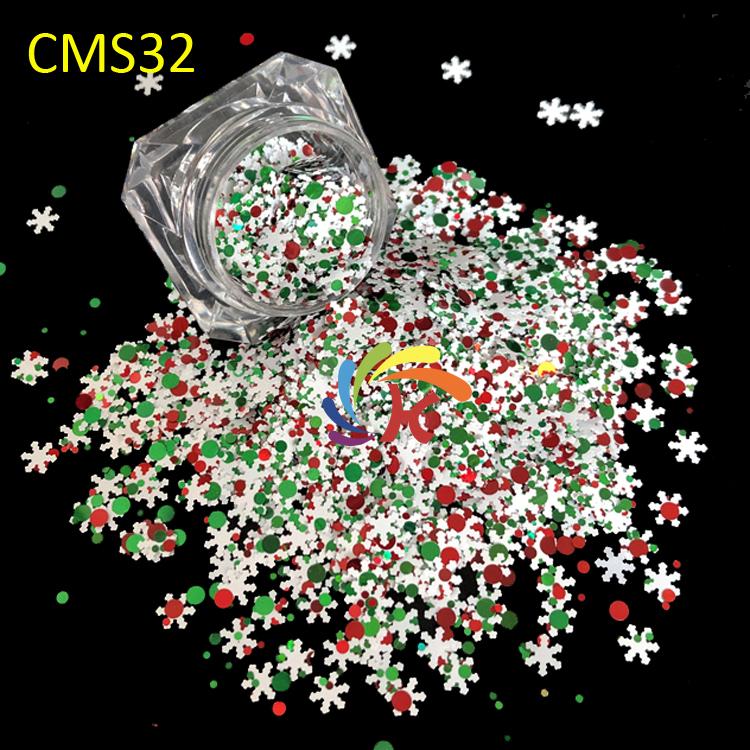 Bulk Other Christmas Decorations Chunky Mix Glitter Shapes for Resin Art Glitter