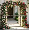 Artificial Rose Vine for Indoor Living Room and Air Conditioner Decoration