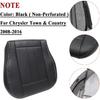 NLQR Задняя сторона водителя Нижняя сменная чехол сиденья Микрофибра Кожа Черный Неперфорированный Совместим с Chrysler Town & Country 2008 2009 2010