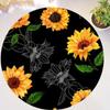 Chic You Are My Sunshine Подсолнух Круглый ковер Гостиная Спальня Современный цветочный ковер Напольный коврик Стул Дом