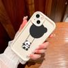 Lovely Cute Panda Swing Phone Casing for Realme OPPO Reno VIVO Infinix Tecno Oneplus Full Cover Camera Shockproof Protection Rubber Case Cover
