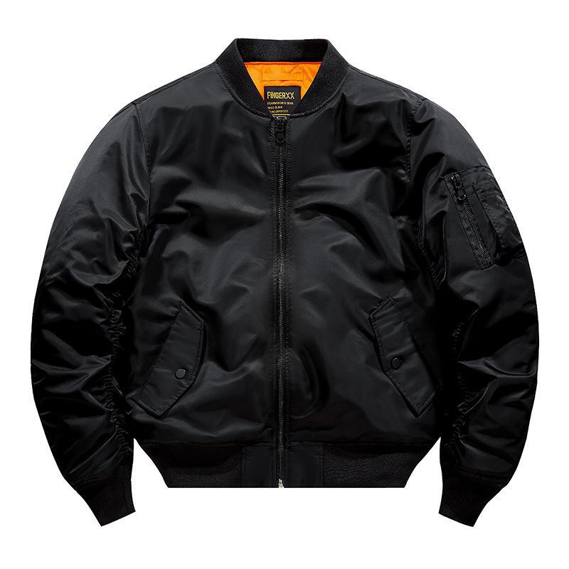 Унисекс Douyin MA-1 Pilot Jacket с хлопком, утолщенный бейсбольный воротник