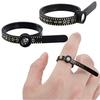 2 Pcs Ring Sizers with Magnified Glass for Convenient Reading Accurate Scale 45674 Ring Measuring Belt Reusable