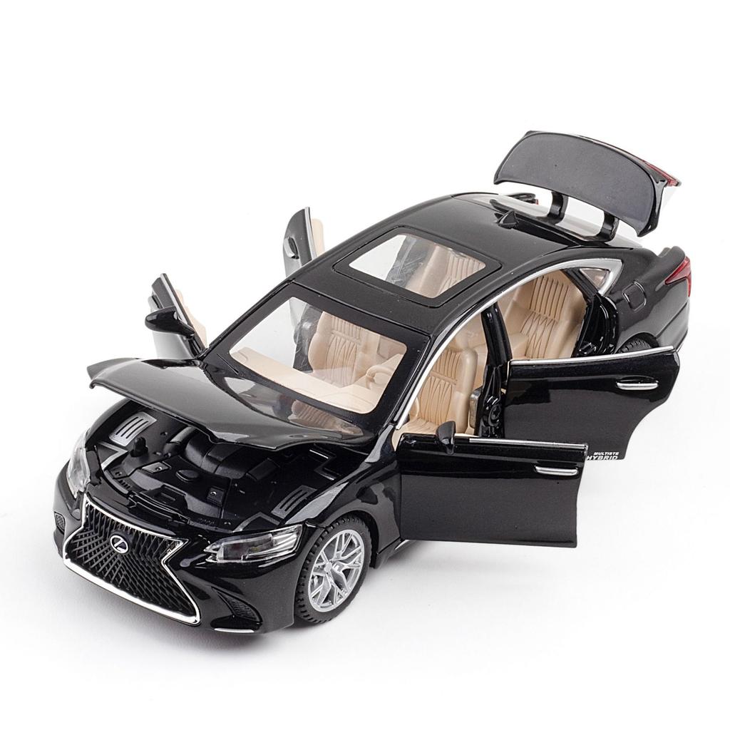 Toyota Lexus LS500H Лимузин Симуляция Литой и Игрушечный Транспорт Звуки и Свет Инерционная Машина 1:32 Подарки из сплава для детей
