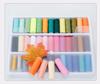 39-Color Portable Sewing Kit: Household 402 Polyester Thread for Hand Sewing with Small Spools.