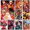 Anime Demon Slayer Poster for Wall Art Wallpaper Kimetsu No Yaiba Picture Print Canvas Painting Home Kawaii Room Decor Aesthetic