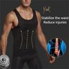 Men Corset Body Slimming Tummy Shaper Running Vest Belly Waist Girdle Shirt Black Shapewear Underwear Waist Shirts Running Vest