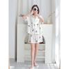 Ice Silk Pajamas Women's Summer Short Sleeve Suit New Panda Silk Home Clothes