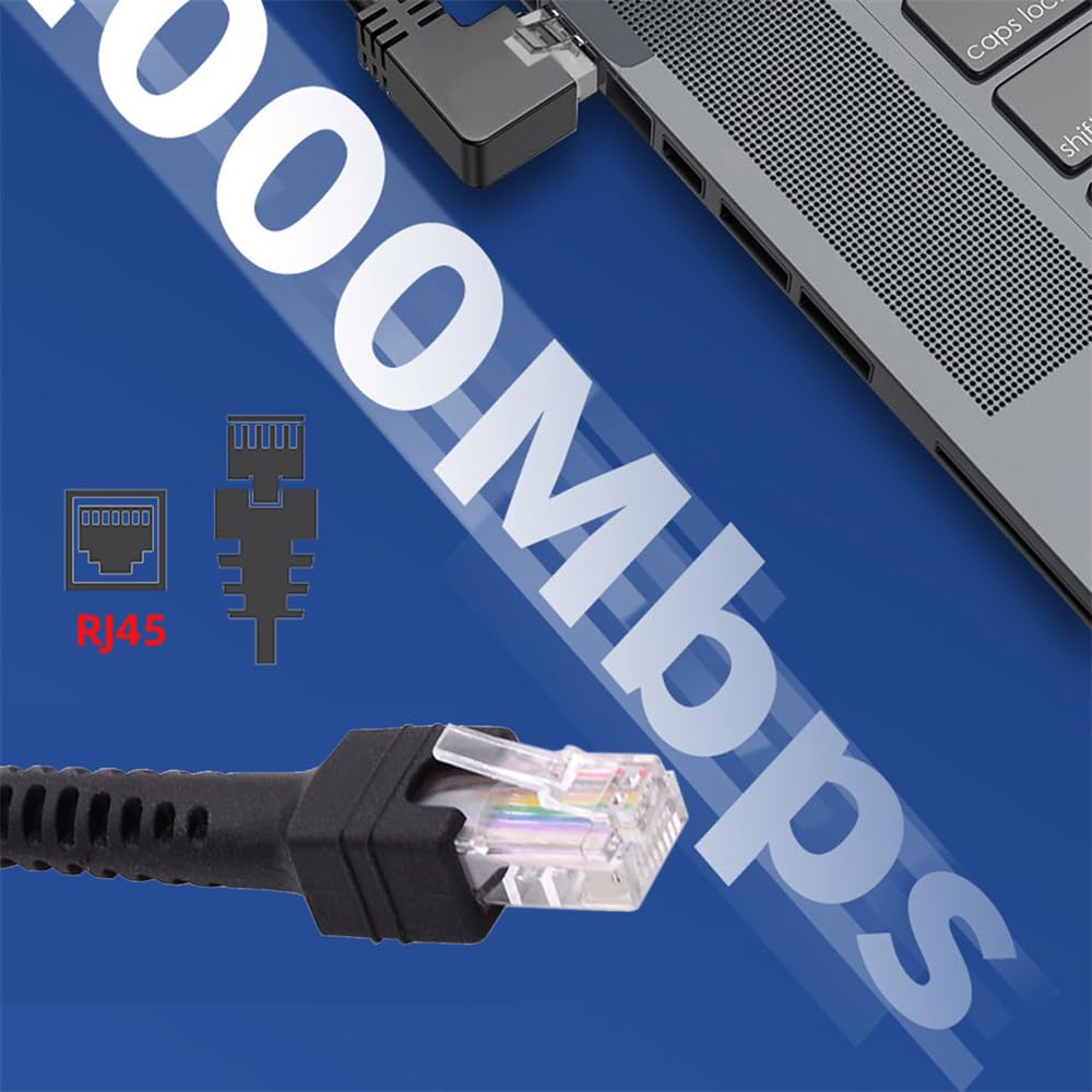 Cablecc RJ45 Stretch Coiled Cable Cat6 8P8C UTP LAN Ethernet Network Patch Extension Cable 6.56ft/2.0m