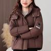 Fashion Woman Parkas Winter Short Coat Hooded Thick Warm Elegant Women's Jackets