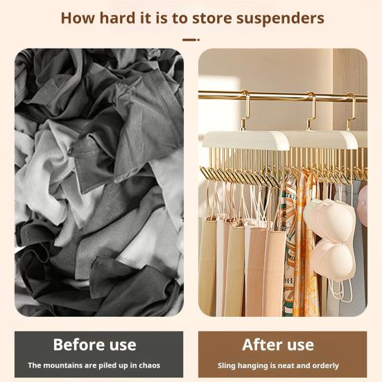 Вешалка для одежды с 8 крючками, вешалка для пальто, держатель для жилета, вешалка для нижнего белья из цельного дерева, экономящая место, многоцелевая вешалка для организации гардероба