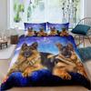 German Shepherd Printed Duvet Set Comfort Animal Digital Printed Four Seasons Bedding Set
