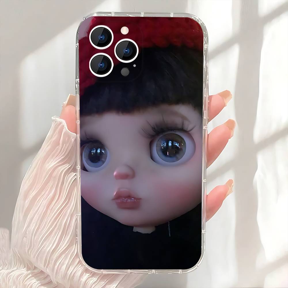 CUTE B-BlytheS Dolls Phone Case For iPhone 17,16,15,14,13,12,11 Pro,Max,Plus,X,XS,XR,SE4,E Mini Transparent Soft Cover