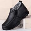 Зимние теплые хлопковые ботинки против холода, утолщенные для повседневного досуга, простые, удобные, противоскользящие, износостойкие, мужские хлопковые ботинки