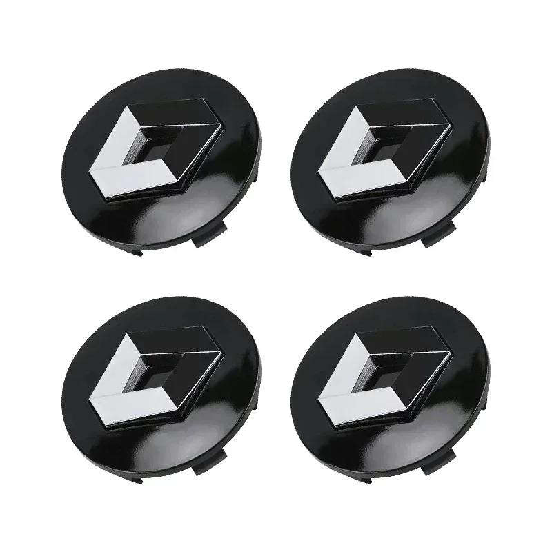 4PCS 57mm 60mm Car Tire Center Hub Cap Logo Sticker Rim Cap Badge For Renault Megane 2 3 Clio 4 Trafic Captur Emblems Kangoo T111