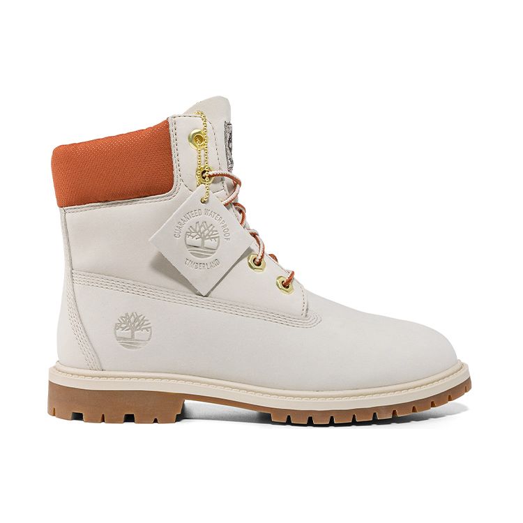 Timberland Ботинки Martin серии Heritage Outdoor Casual Short, женские, Off-White A5RVCW