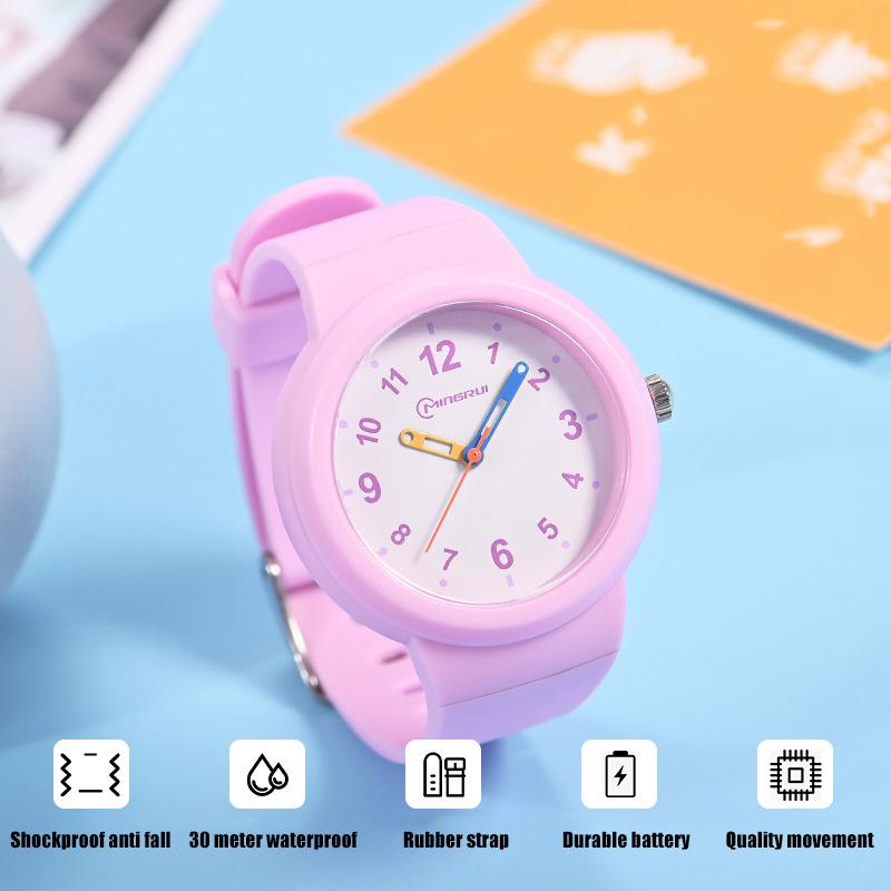 CA03 3-12 Year Old Children's Watch Fashion Simple Sports Comfortable Waterproof High Boys Girls Quality Quartz Watches