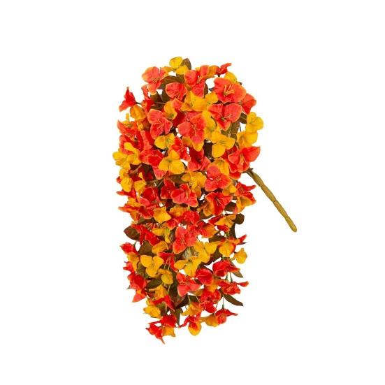 Искусственный цветок бугенвиллеи Искусственная подвесная бугенвиллея для улицы Длинные свисающие лозы Искусственный цветок для двери Веранда Кашпо Ваза Патио Балкон Декор