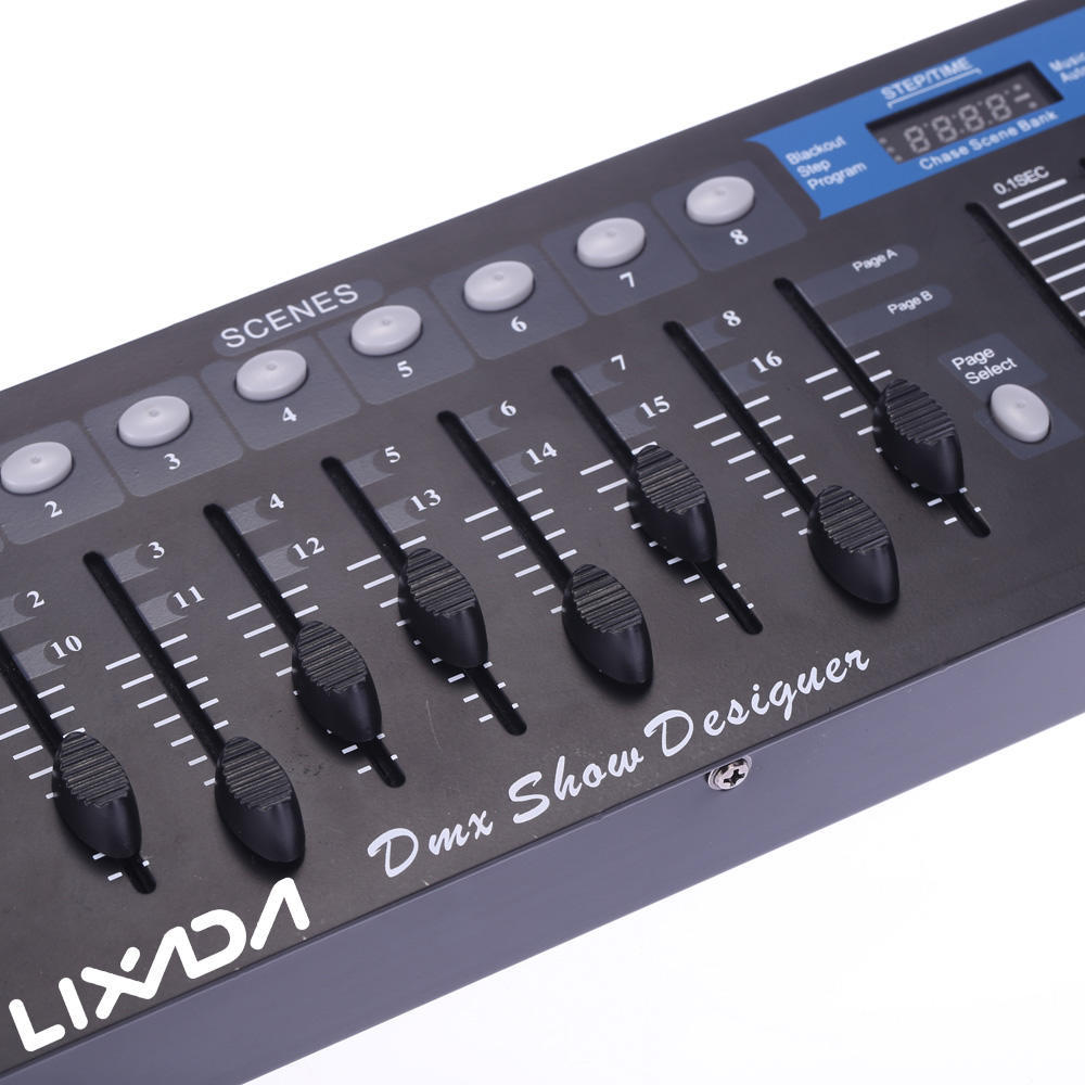 Lixada 192-канальный контроллер DMX512, консоль для сценического освещения, вечерние, DJ, дискотека, операторское оборудование