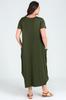 Женское платье большого размера Платье Jumbo с короткими рукавами
