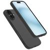 WANLONFENG RB2 Series for iPhone 16 Case with Tempered Glass Screen Film TPU Phone Cover (Big Lens Hole)