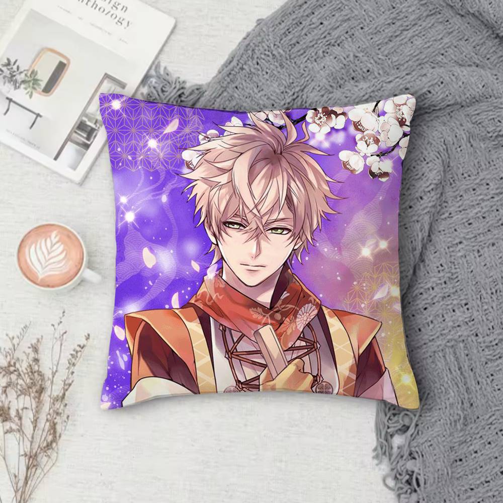Ikemen Sengoku Романы сквозь время Двусторонняя квадратная наволочка Декоративная наволочка для дивана, спальни, прикроватной тумбочки