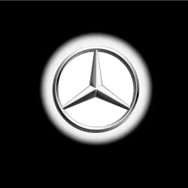 2-4 шт. Дверь автомобиля HD Светодиодный лазерный проектор Приветственная лампа Подходит для Mercedes-Benz AMG CLA C17 CLS C218 W218 W219 E-класса 207 C207.