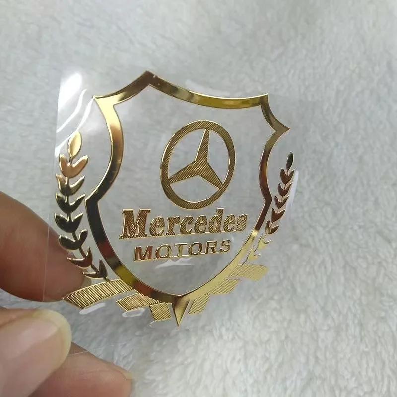 lkurz6 2025 Hot 2pcs Metal emblem Auto Decor Decals Car Window Wiper Stickers For Mercedes Benz AMG C260l GLC CLE GLC GLA GLK W204 W205