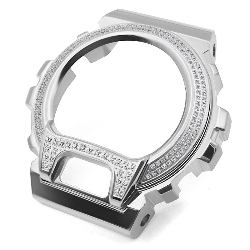 Мод-комплект DW6900 металлический корпус ремешок для Casio G-SHOCK DW-6900 модифицированный безель из нержавеющей стали бриллиантовый корпус браслет аксессуары для часов
