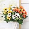 15 Heads Simulated Decorative Daisies Multicolors Chrysanthemum False Flower  Home Decoration