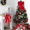 DIY Christmas Tree Bow with Tie Wreath Bow Multifunctional Gift Wrapper Bow Wedding