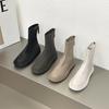 Autumn and Winter Thick Bottom Boots Female Boots White Spring Single Boots Thin Thin Boots Chelsea Boots Short Boots