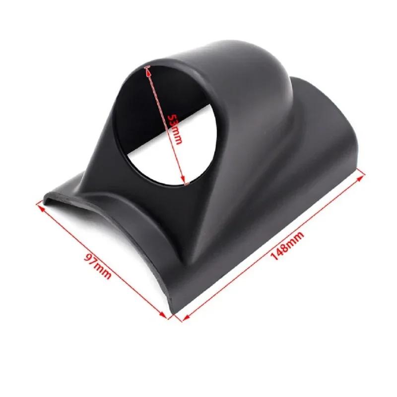 Universal 1 2 3 Hole Left/Right Hand Auto Dual Holes A-Pillar Holes Gauge Holder Pod Modified Instrument for Black 52mm