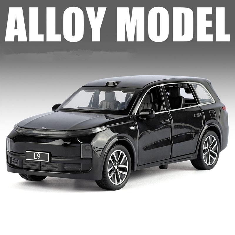 1:32 LEADING IDEAL L9 2025 Alloy Electric Car Model Diecast Metal New Energy Car Model Sound Light Simulation Kids Gift
