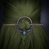 Gothic Moonlight Stone Hairpin New Hair Bodkin Deer Horn Hair Clip  Girl Women