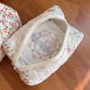 Стеганая косметичка из хлопчатобумажной ткани, модный подарок, цветочная косметичка, маленькая косметичка с цветочным узором