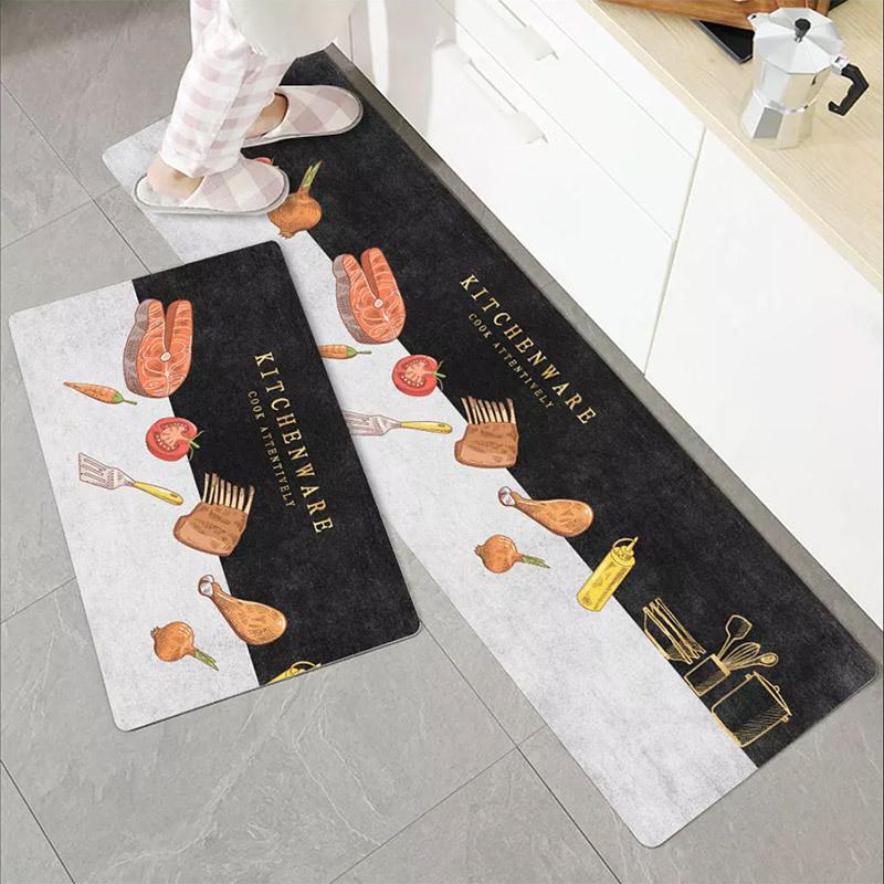 Anti-slip Household Kitchen Floor Mats Soft Carpet Bathtub Long Absorbent Door Mats Living Room Carpet