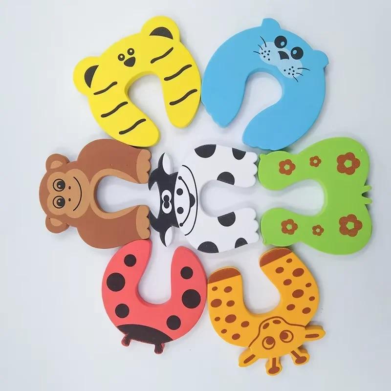 Baby Safety Door Stopper Anti-pinch Hand Cartoon Animal Door Block Thick Child Security Protection Lock Finger Protector
