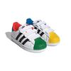 Детские кроссовки LEGO x adidas Superstar CF J Белый Желтый Зеленый Облачно-белый Основной черный Оборудование-желтый H03964