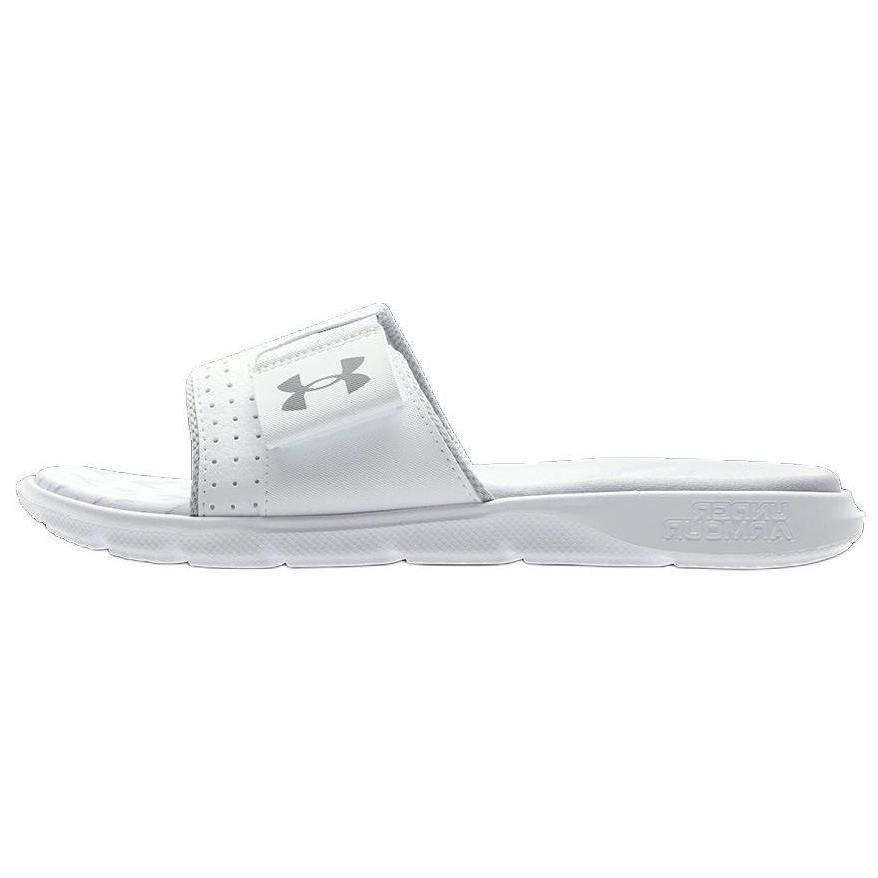 Under Armour Mercenary Comfortable Lightweight Slide Sandals Men Footwear White 3027252-101