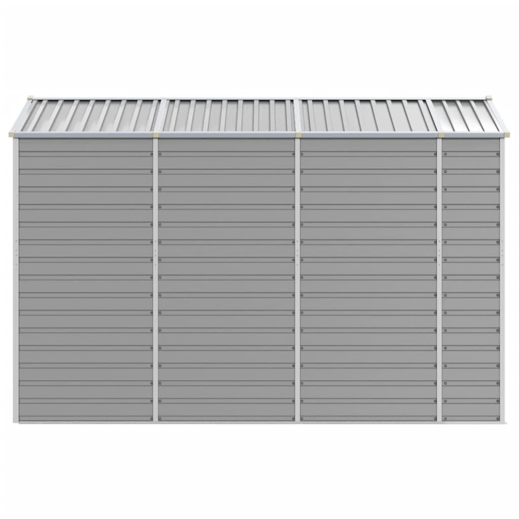 Garden Shed Light Gray 191 x 300 x 198 cm Galvanized Steel