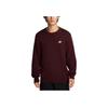 Club Fashion Comfortable Crewneck Sweater Men Sweater Burgundy FQ2913-652