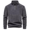 Mens Autumn Winter Sweatshirt With Stand Collar And Zipper For Casual Streetwear Youth
